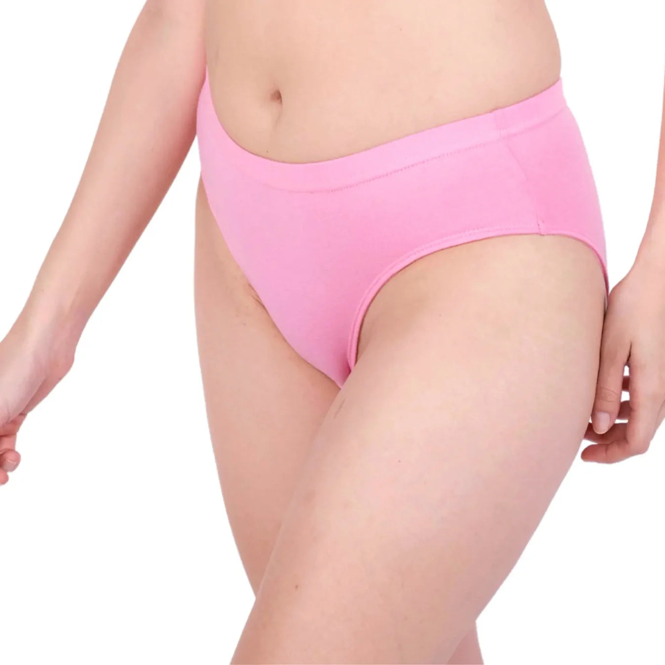 Baby Pink Daily Wear Panties Left View Gossip By Leymor Apparels